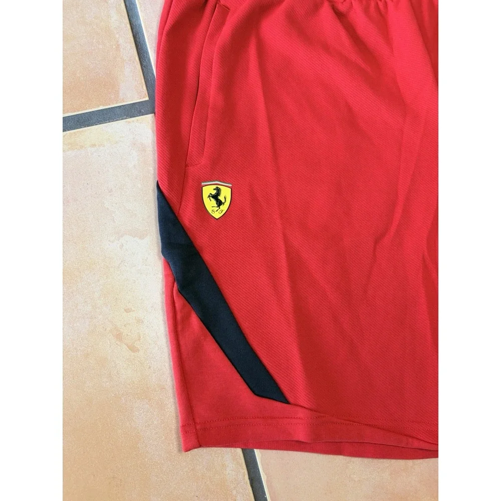 Puma Scuderia Ferrari Race Sweat Shorts Red Men's Size XL 634245-02